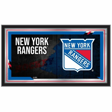 HOLLAND BAR STOOL CO New York Rangers 15" x 26" Hockey Collector Mirror by Holland Bar Stool Company MColNYRang